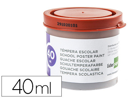 40ml. témpera escolar Liderpapel marrón